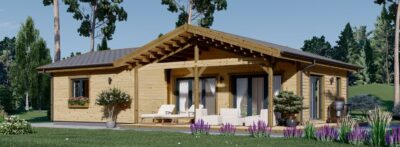 Bungalow ANIKA Isoliert 66mm + Holzverschalung),63 m² – Bild 2