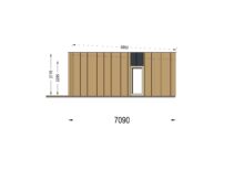 Holzhaus KULM 3 (66 mm + Holzverschalung) 70m² Isoliert – Bild 11