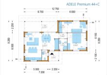 Bungalow ANIKA Isoliert 66mm + Holzverschalung),63 m² – Bild 11