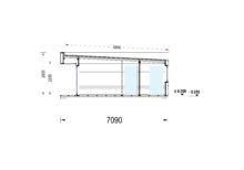 Holzhaus KULM 3 (66 mm + Holzverschalung) 70m² Isoliert – Bild 6