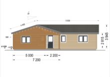 Bungalow ANIKA Isoliert 66mm + Holzverschalung),63 m² – Bild 14