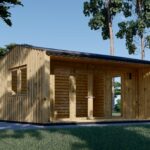 Gartenhaus TAURUS (44mm + Holzverschalung ), 4x4m, 12m²