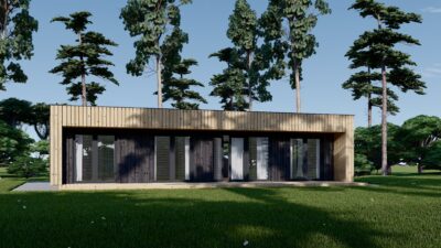 Holzhaus KULM 3 (66 mm + Holzverschalung) 70m² Isoliert – Bild 4