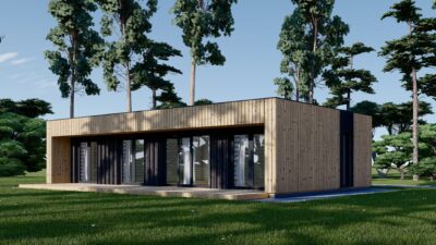 Holzhaus KULM 3 (66 mm + Holzverschalung) 70m² Isoliert – Bild 5