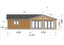 Bungalow ANIKA Isoliert 66mm + Holzverschalung),63 m² – Bild 12