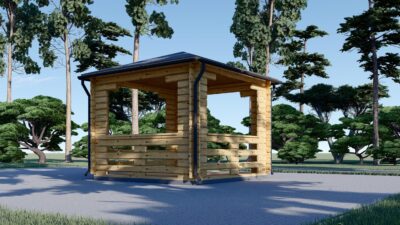 Gartenpavillon FERL (44mm), 3x3m, 9m² – Bild 3