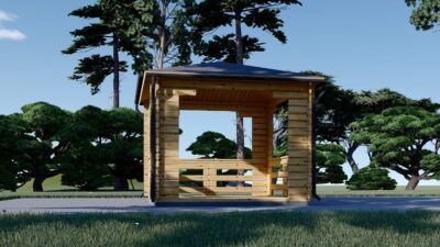 Gartenpavillon FERL(44mm), 4x4m, 16m² – Bild 5