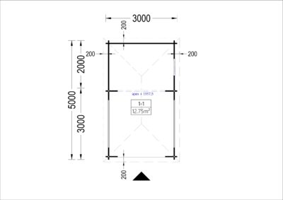 Gartenpavillon Florida (28mm), 3x5m, 15m² – Bild 6