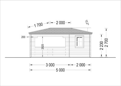 Gartenpavillon Florida (28mm), 3x5m, 15m² – Bild 8