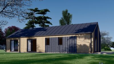 Holzhaus Salzburg (Isoliert, 66mm + Holzverschalung), 139m² – Bild 5