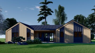 Holzhaus Salzburg (Isoliert, 66mm + Holzverschalung), 139m² – Bild 6