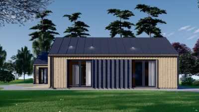 Holzhaus Salzburg (Isoliert, 66mm + Holzverschalung), 139m² – Bild 9