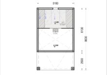 Blockbohlenhaus ANNA (44 mm + Holzverschalung ), 39 m² – Bild 10