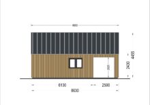 Blockbohlenhaus ANNA (44 mm + Holzverschalung ), 39 m² – Bild 14