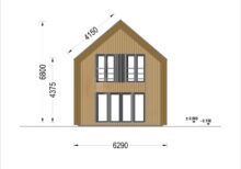 Holzhaus ALPINA(66 mm + Holzverschalung Isoliert ), 120 m² – Bild 10