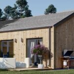 Blockbohlenhaus ARNOLD Isoliert (66mm + Holzverschalung), 40m²