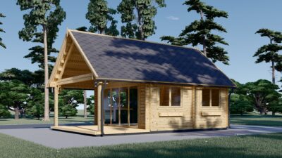 Blockbohlenhaus ANNA (44 mm + Holzverschalung ), 39 m² – Bild 6