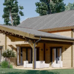 Holzhaus Klagenfurt (PREMIUM Isoliert, 66 mm + Holzverschalung), 150 m²