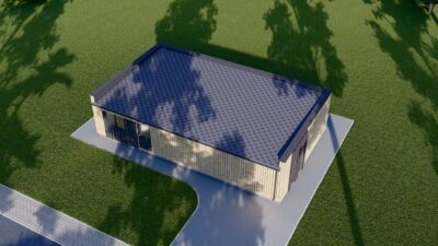 Holzhaus KULM 2 (66 mm + Holzverschalung) 63 m² Isoliert – Bild 7