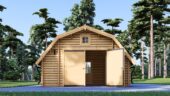 Holzgarage Kansas (44mm), 5x6m, 30m² – Bild 4