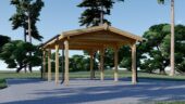 Carport aus Holz CLASSIC, 3x6 m, 18 m² – Bild 5