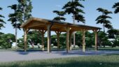 Carport aus Holz CLASSIC, 3x6 m, 18 m² – Bild 4