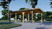 Carport aus Holz CLASSIC, 3x6 m, 18 m²