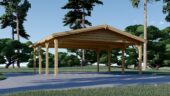Doppelcarport aus Holz CLASSIC, 6x6 m, 36 m² – Bild 3