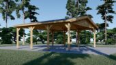 Doppelcarport aus Holz CLASSIC, 6x6 m, 36 m²