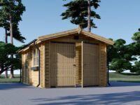 Einzelgarage aus Holz(44 mm), 3.2x5.2m, 16 m²
