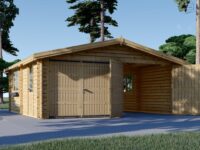 Doppelgarage aus Holz (44 mm) 6x6 m, 36 m²