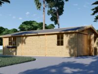 Doppelgarage aus Holz (44mm), 6x9 m, 54m²