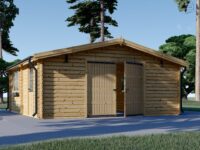 Einzelgarage aus Holz (44mm) 6x6m, 36m²