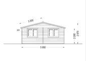 Holzgarage mit (44 mm) 4x6 m mit Doppelcarport 5.5x6 m – Bild 7