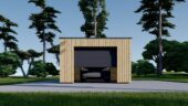 Holzgarage mit Flachdach mit 34mm + Holzverschalung, 4x6m, 24m² – Bild 3