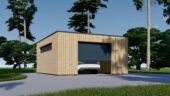 Holzgarage mit Flachdach (34mm + Holzverschalung), 5x6m, 30m² – Bild 2