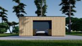 Holzgarage mit Flachdach (34mm + Holzverschalung), 6x6m, 36m² – Bild 4