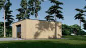 Holzgarage mit Flachdach (34mm + Holzverschalung), 6x6m, 36m² – Bild 5