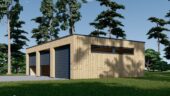 Dreifachgarage mit Flachdach (34mm + Holzverschalung), 9x6m, 54m² – Bild 6