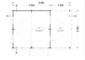 Doppelgarage (44 mm) 6x6m mit Carport 3x6m, 54m² – Bild 9