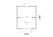 Holzgarage Kansas (44mm), 5x6m, 30m² – Bild 10