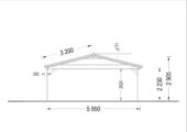 Doppelcarport aus Holz CLASSIC, 6x6 m, 36 m² – Bild 6
