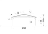 Doppelcarport aus Holz CLASSIC, 6x6 m, 36 m² – Bild 8