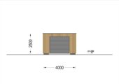 Holzgarage mit Flachdach mit 34mm + Holzverschalung, 4x6m, 24m² – Bild 10