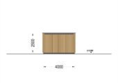 Holzgarage mit Flachdach mit 34mm + Holzverschalung, 4x6m, 24m² – Bild 12