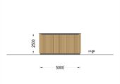 Holzgarage mit Flachdach (34mm + Holzverschalung), 5x6m, 30m² – Bild 8