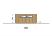Dreifachgarage mit Flachdach (34mm + Holzverschalung), 9x6m, 54m² – Bild 13