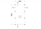 Carport aus Holz mit Flachdach, 3x6m, 18m² – Bild 6