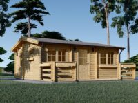 Blockbohlenhaus ARMIN (44 mm) 31 m²