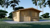 Premium Gartenhaus LINZ 4X3 m, 12 m²
